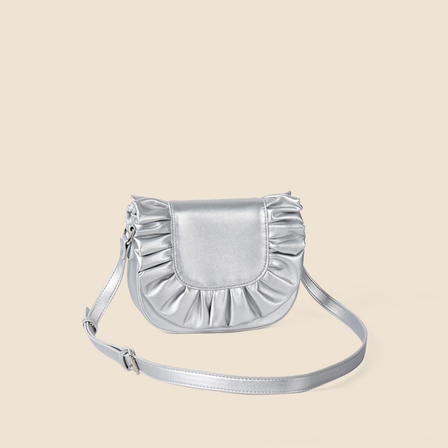 Flip Crossbody Bags For Women Pleated Ruffled Saddle Bag Hasp Shoulder Bags Luxury Commuter Designer Handbags Small Square Bag