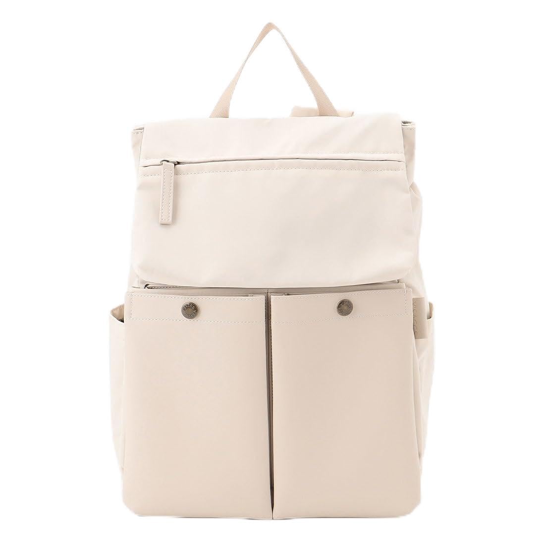 Isaac Kimura Tae Flap Pocket Backpack YK00404 Ivory (33)