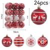 Bola de Natal Decoração de Árvore de Natal Enfeites Pendentes para Decoração de Casa Ano Novo 2024 Navidad Bola Pendente Acessórios