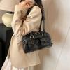 Today'S Popular Silver Bow Shoulder Armpit Bag Women'S Handbag Sweet Cool Bowling Bag Locomotive Bag