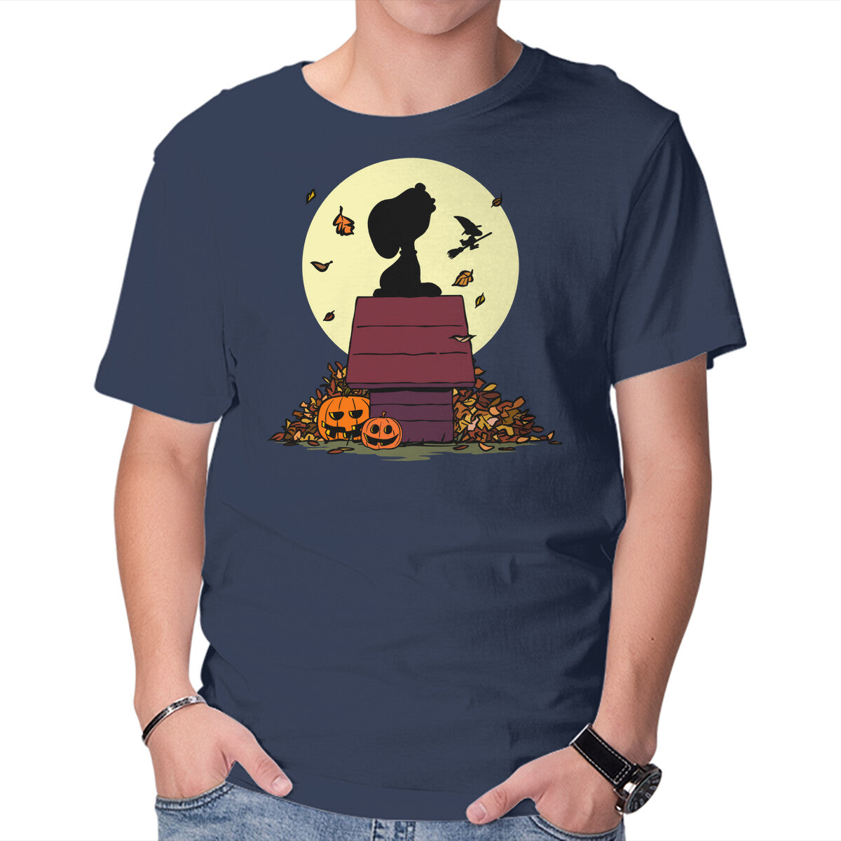 Unisex Crew Neck T-Shirt Halloween Vibes Graphic Short Sleeve Casual Tee XXXL