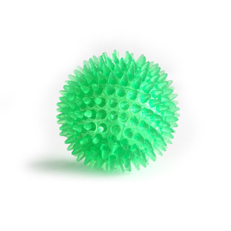 Dog Toys Squeaky Ball Interactive TPR Chewing Toy for Dogs Dental Cleaning Thorn Balls Supplies for Small Medium Large Dogs
