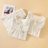 Pajamas Women's Spring, Summer and Autumn Crepe Cloth Pure Cotton Small Fresh Floral Sweet Home Nightdress Short Sleeve Shorts Set Loungewear