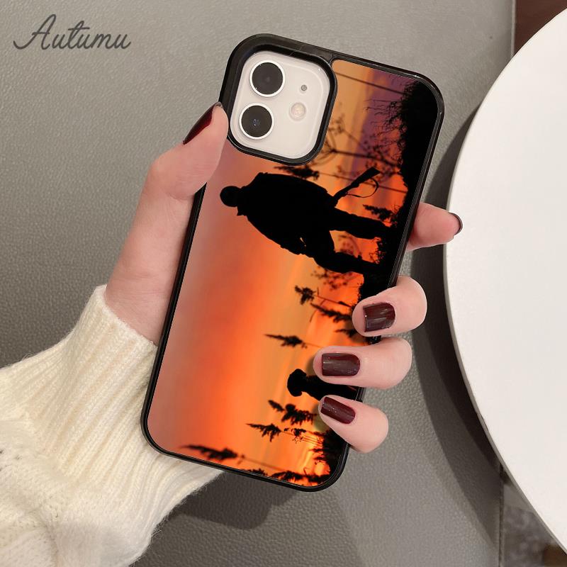 Jagd Deer Sunset Telefon Fall für iPhone 11 12 13 14 Pro Max mini X XR XS SE 2020 6S 7 8 Plus Samsung Galaxy S21 S22 shell