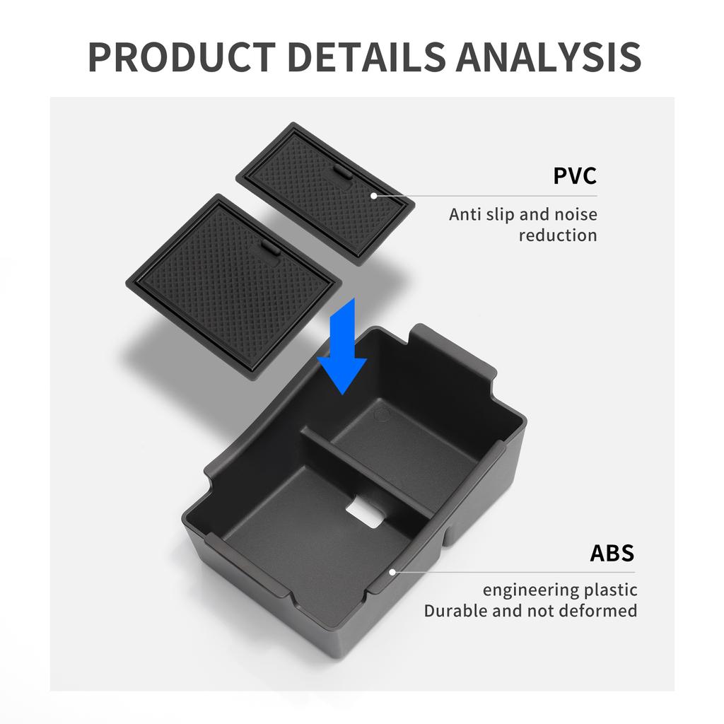 For Nissan Juke 2020-2025 Center Console Armrest Storage Box Tray Organizer Accessories Tidying