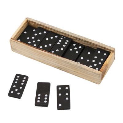 Creative Double Six Dominoes with Wood Case for Adults Classic Nine Chess Game Pai Gow Paigow Poker