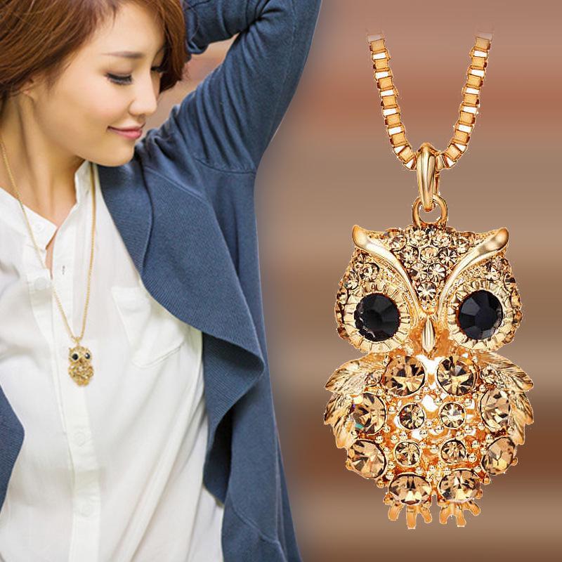 

Длинное ожерелье с подвеской в виде совы Ruili Diamond - Модные женские украшения