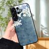 For Samsung S23 S24 Ultra Fashion Case S24 Plus / S23+ S24+ Hard PC Tempered Glass Phone Cover For Galaxy S23 FE Glass Protector