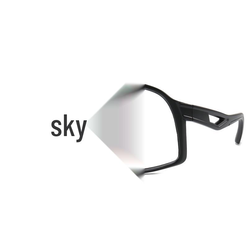 Trendy Men s Cycling Sunglasses - European/American Style, Integrated Design, Windproof for Mountain Biking