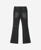 BLR Embossed Wave Washing Boots Cut Denim Pants Gray (W)
