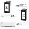 Smartomi multipack de 2 cartouches d'encre, hp 350xl 351xl pour hp deskjet d4260 photosmart c4270 officejet j5780 j5730 j6410 j641