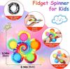 1/2/5Pcs Colorful Bubble Gyro Fidget Spinner Finger Bouncing Toy Pressing Bubble Spinner Adhd Children'S Anxiety Relieves Stress