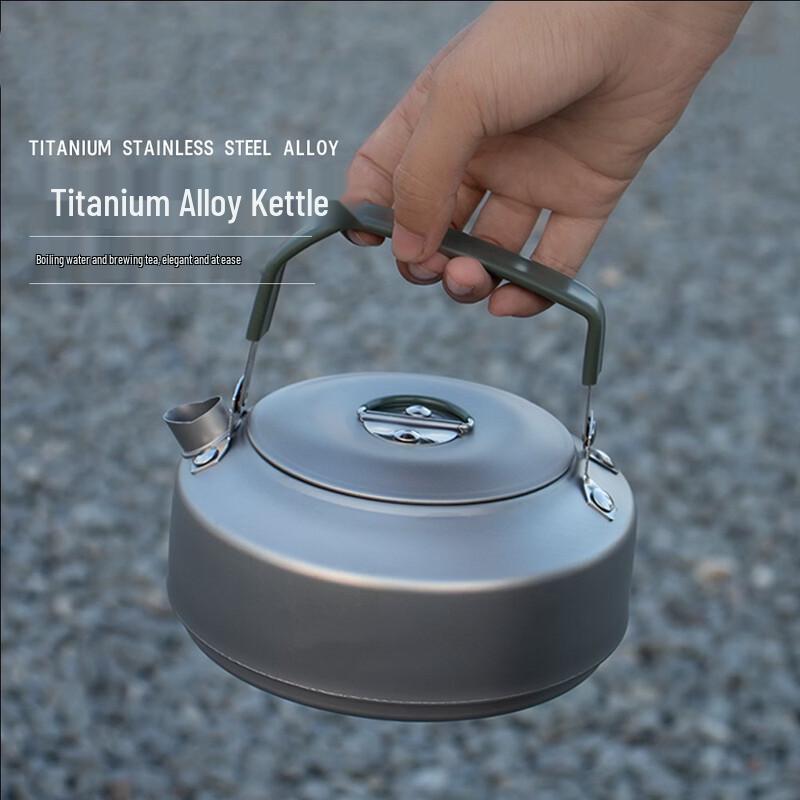 

Портативный титановый чайник для кемпинга на открытом воздухе