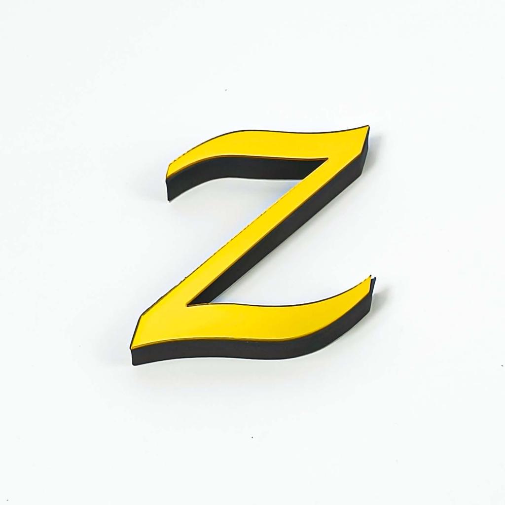 Lowercase A-Z English Mirror Wall Stickers - DIY Decorative Self-Adhesive Décor for Home & Bedroom