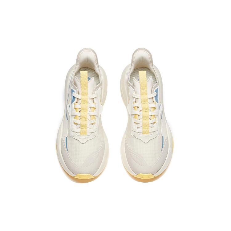 New Anta C37 Series Anti Slip Wear Resistant Low Top Skateboard Shoes Men's White Blue Yellow 912128081-6