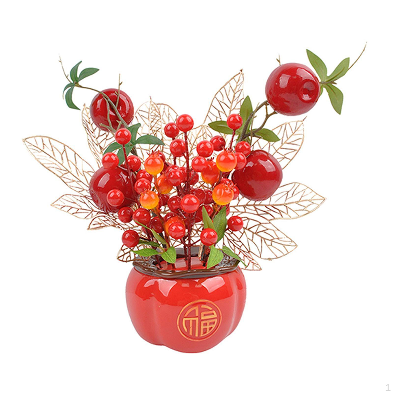 

Китайский Год Украшения Искусственный Букет Благословение Подарок Весенний Фестиваль Декор для Гостиной