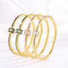 Titanium Steel , Colored Small Waist Light Luxury  Women's High Sense, Fashionable Full Diamond European and American Temperament Niche 