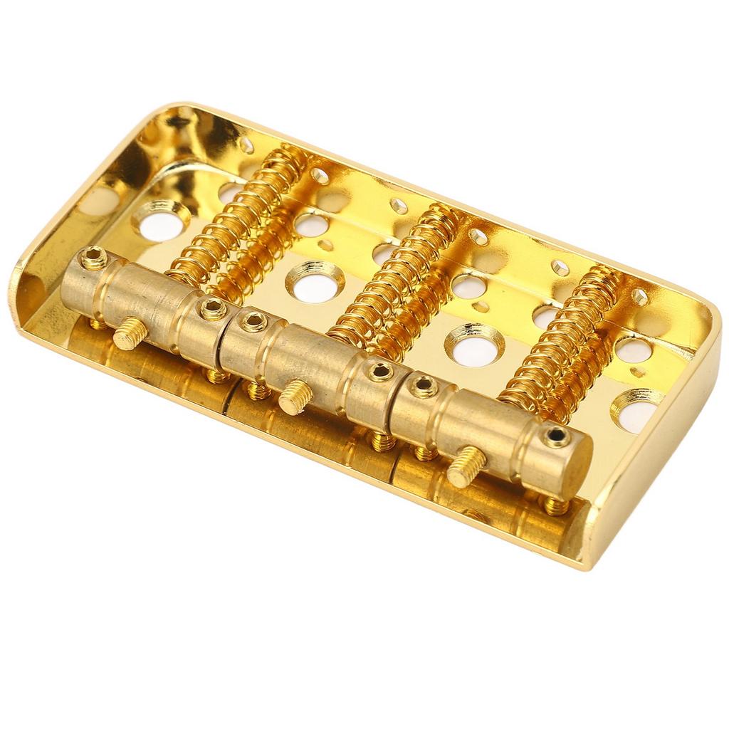Electric Guitar Short Bridge Vintage Brass Compensated 3 Saddles for Tele Guitars