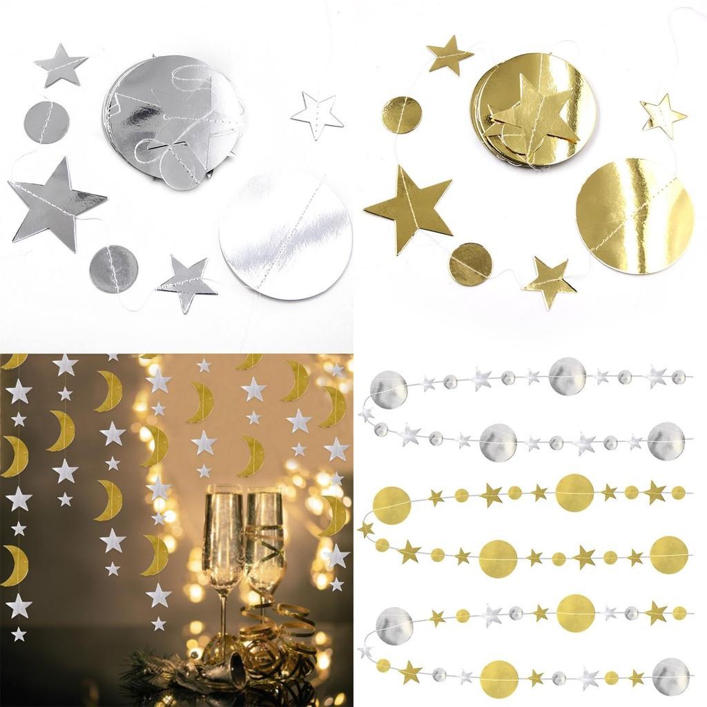 Bandeirola Lua Estrela Chamativa Adicione Um Toque de Glamour à Sua Decoração Festiva!