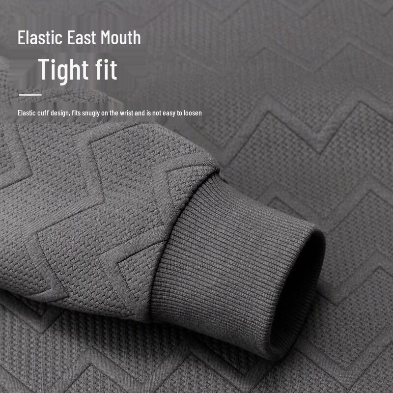 FIRS Men's Textured Crew Neck Sweatshirt