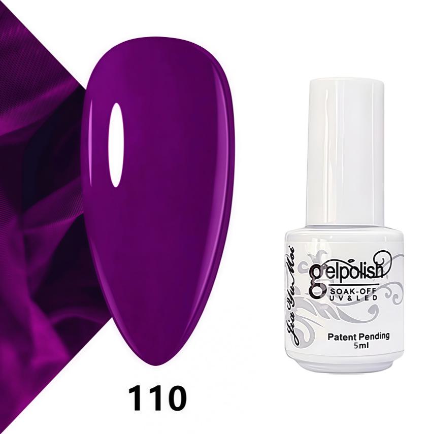 GELPOLISH Nail Art Set: Base, Top Coat, Transparent & White Gel Polishes
