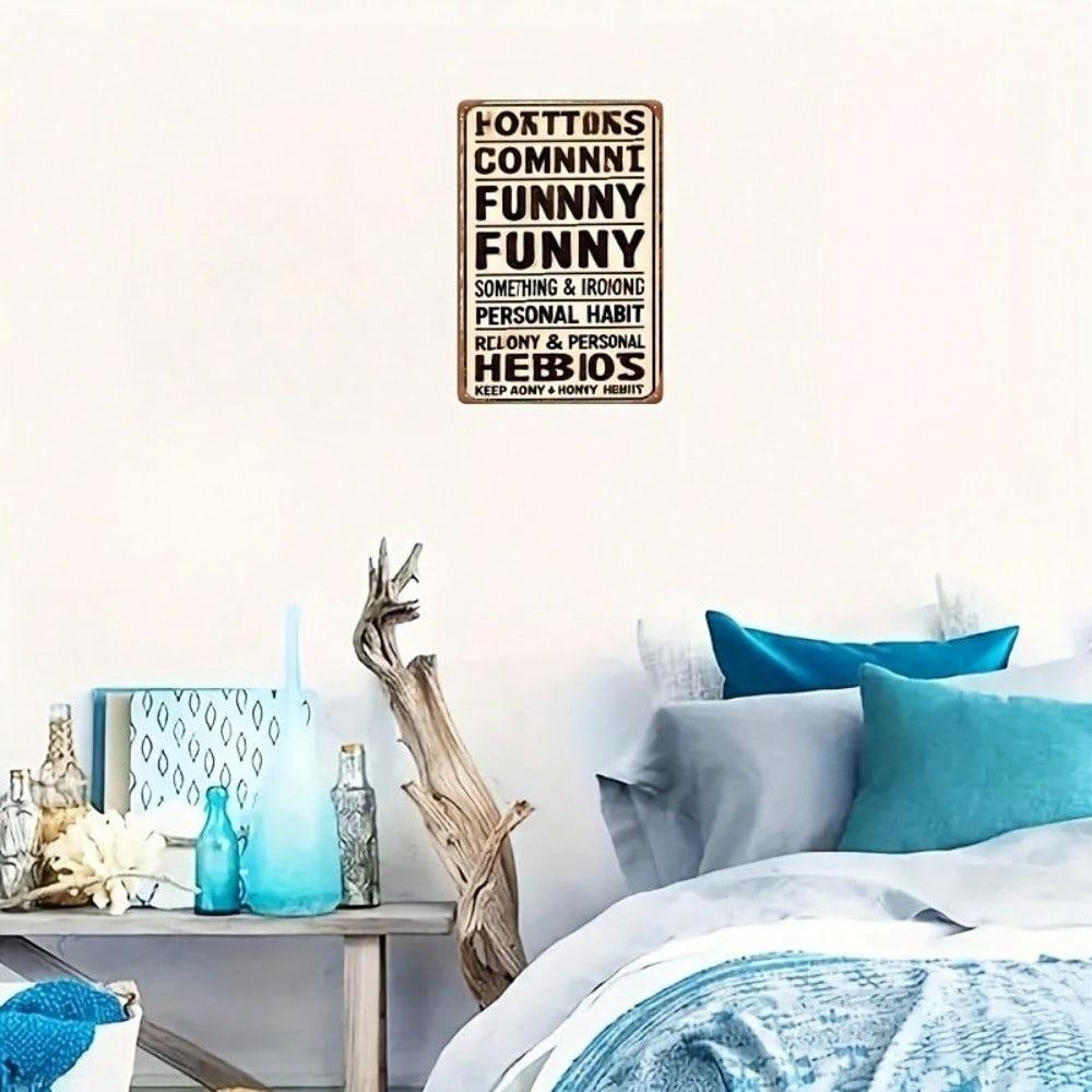 Vintage Metal Sign Funny Habits Wall Decor Home Bar Garage Man Cave Gift