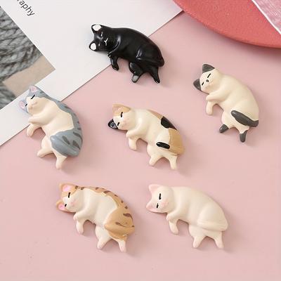 6pcs,New Magnetic Cat Fridge Magnets,Personalized Fridge Magnet for Kitchen OfficeWhiteboard Locker Cabinet And Dishwasher