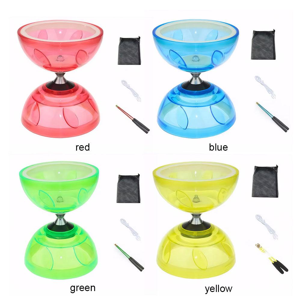 Chinese Yoyo Diabolo Set Triple Bearing Diabolo Juggling Diabolo for Adults Kids Elderly Outdoor Indoor Exercise