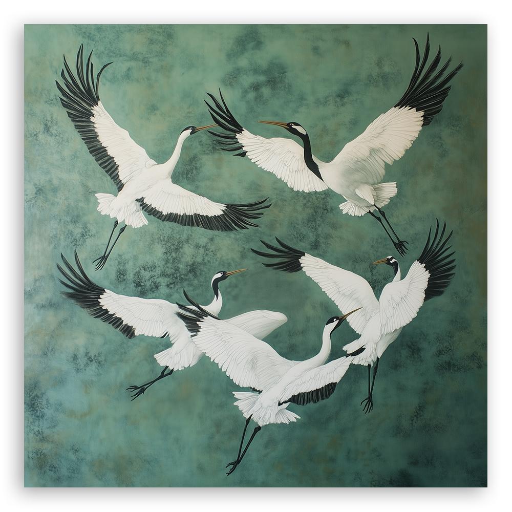 Canvas Print, Birds Animals Green