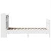 Solid Wood Bed without Mattress White 75x190 cm Pine Wood