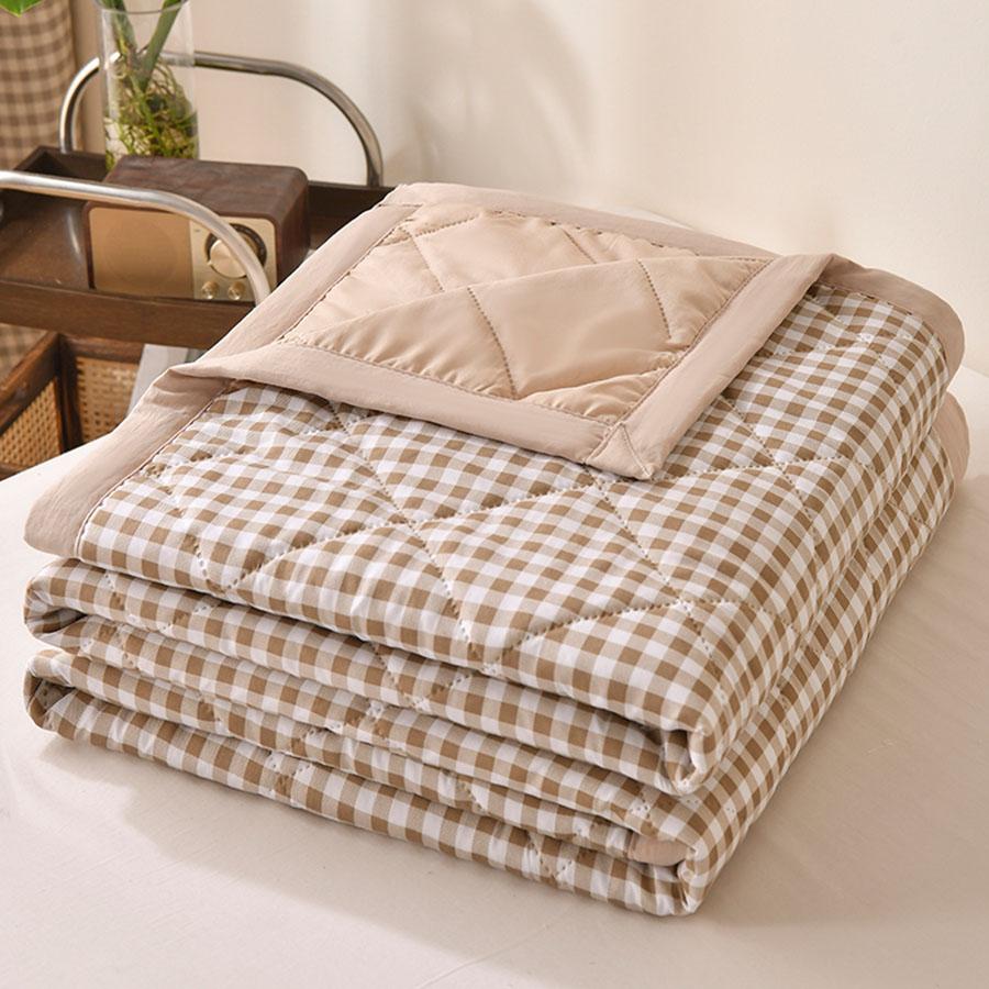 2027 Hot Summer Thin Comforter Soft Air-Conditioned Four Season Comforter Machine Washable Single Double Blanket Ultrasonic Quilted Quilt