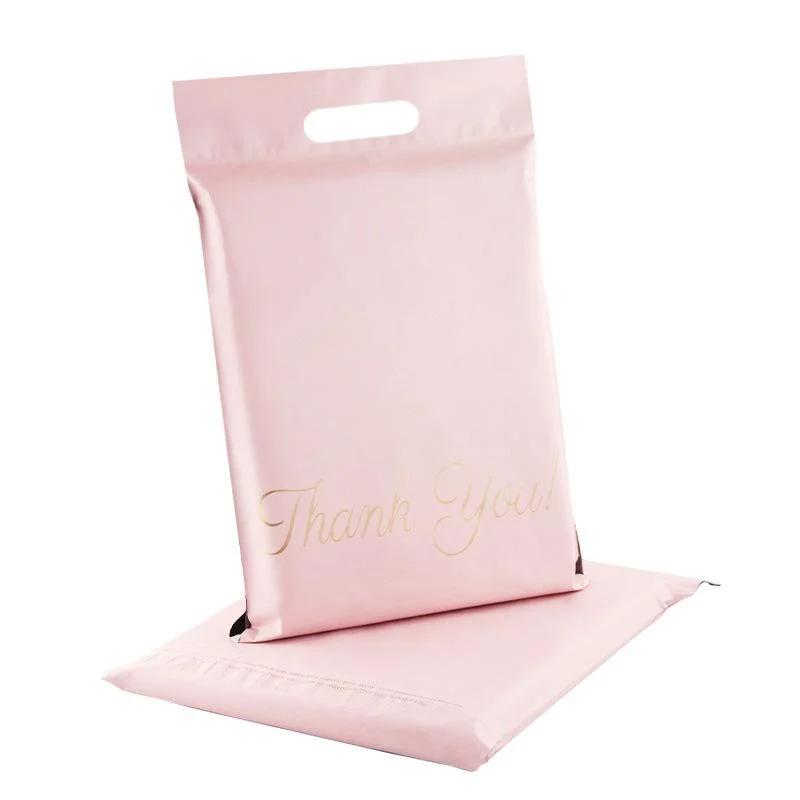 10Pcs Standard Thank You Adhesive Envelopes Bags Black White Pink Underwear Dress Leggings Gifts Shipping Portable Pouches