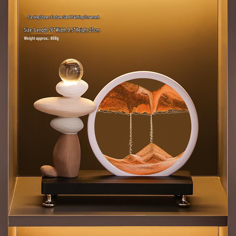 

Quicksand Painting Ornament: Elegant Decor for Living Room, TV Stand, or Office