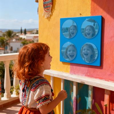 Bubble Mirror Acrylic Sensory Wall Mirror Toddlers Safe Shatterproof Design Encourages Visual Motor Skills Interactive Sensory Toy