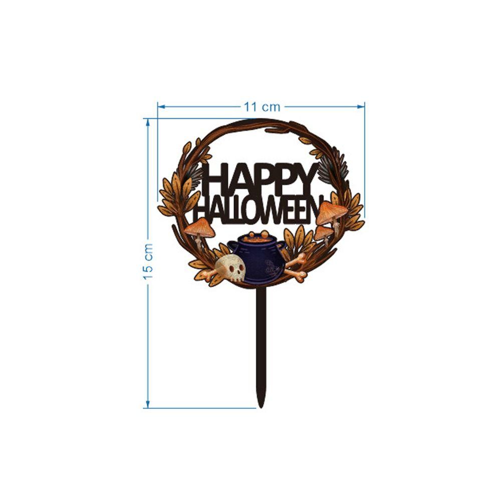 Bat Pumpkin Ghost Skull Bat Pumpkin Cupcake Toppers Cartoon Cake Sign  Kids Gift