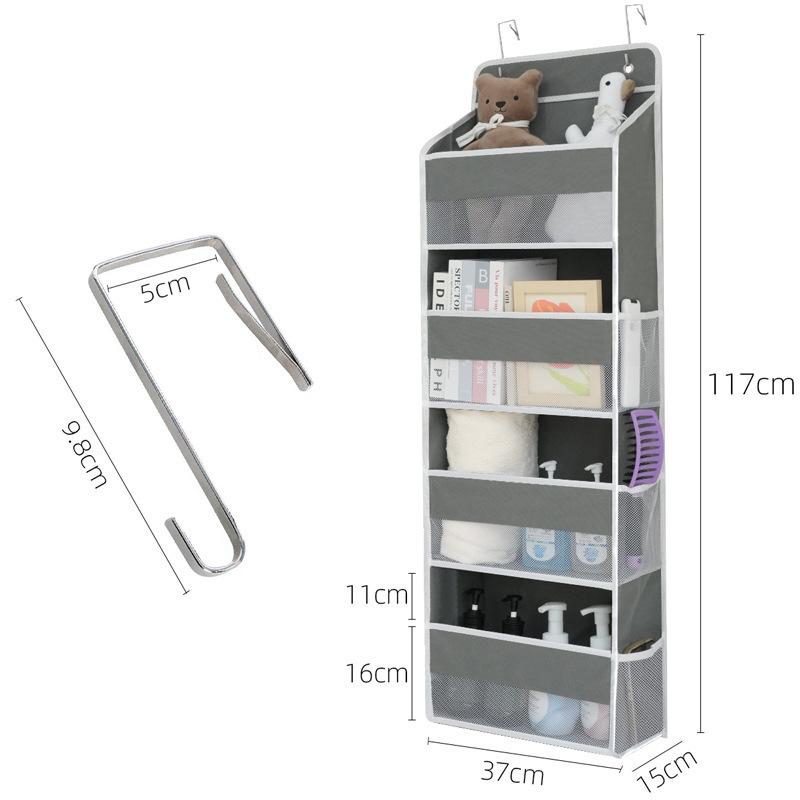 4 Layer Hanging Organizer Behind The Door Storage Bags For Clothes Miscellaneous Closet Bedroom Dorm Storage Hanger Rack