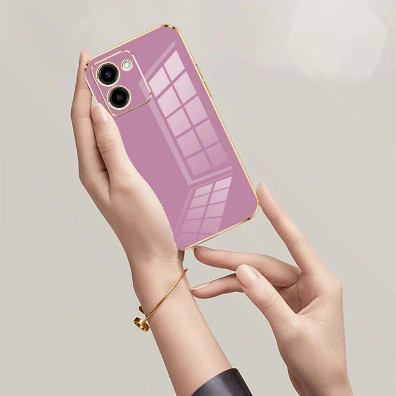 Pentru vivo Y36 5G Carcasa vivo Y36 Husa de telefon vivo y36 y36 5G Husa VIVO V2247 Luxury Square Plating Anti-șoc Husa din spate