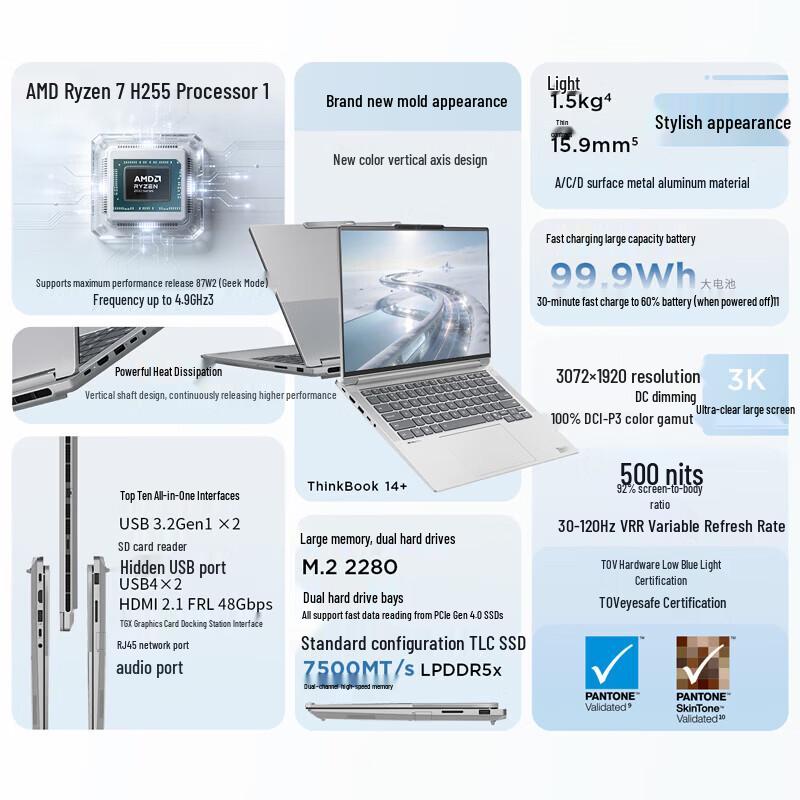 Lenovo ThinkBook 14+ 2025 Laptop (CN Version)