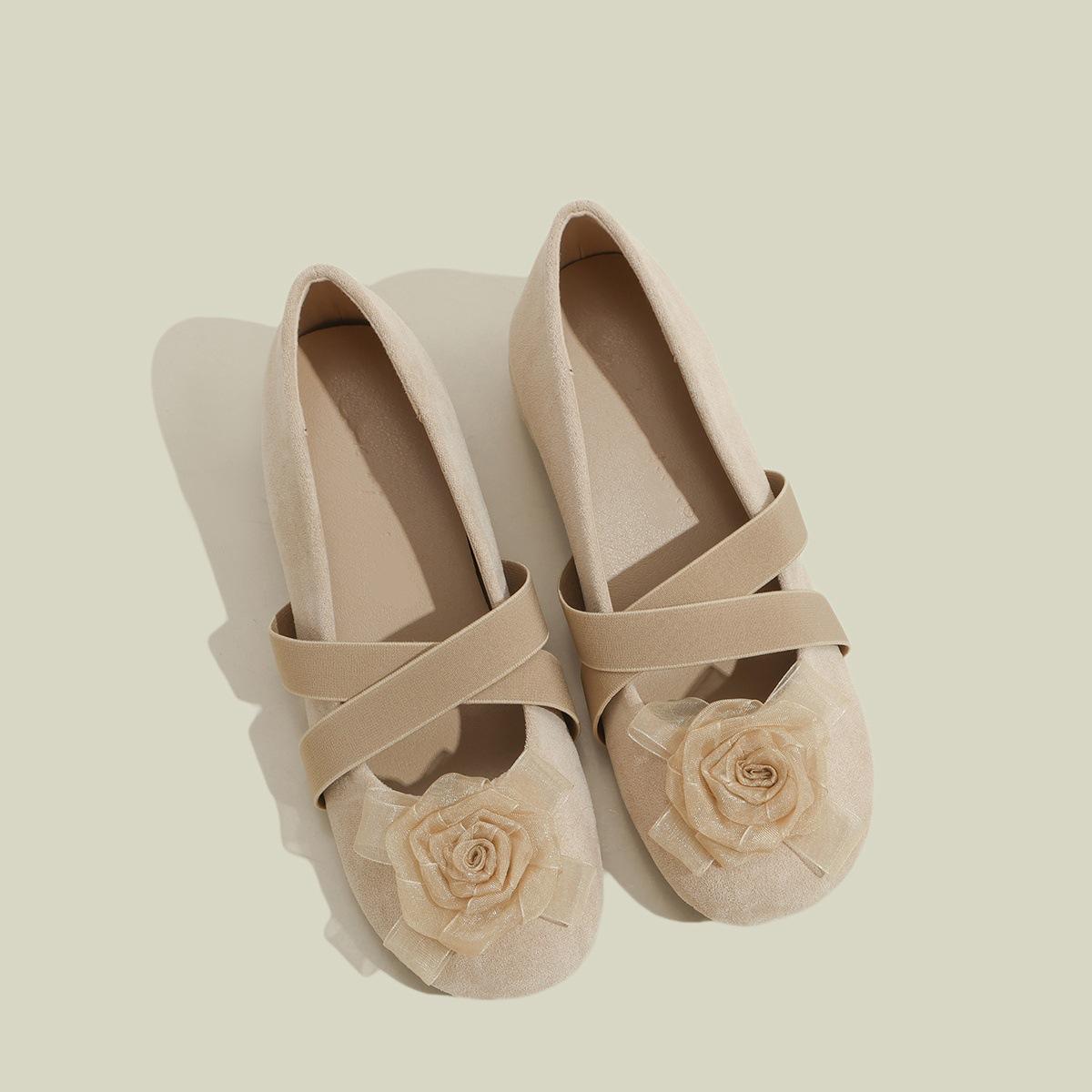 

Кожаные туфли Мэри Джейн с ремешком крест-накрест камелия и внутренней высотой, женские, новая коллекция 2025, весенние балетки на толстом каблуке, одинарные туфли для женщин 40 абрикосовый