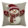 45x45cm Christmas Pillow Cover Soft Short Throw Pillowcase Santa Snowman Elk Christmas Tree Sofa Cushion Cover