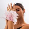 Elegant Trendy Multilayer White Natural Feather Bracelet for Women Korean Fashion Adjustable Bangles Y2K Jewelry Accessories New