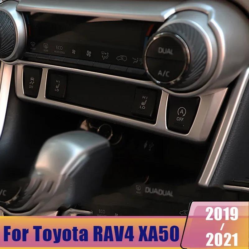 For Toyota RAV4 XA50 -   2024 ABS Central Control Adjustment Panel Decoration Cover Trim Sticker Accessories