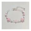 Women Bracelet Shiny Cubic Zirconia Flower Shape Bangle Adjustable Length Sweet Bracelet Versatile Fashion Accessory