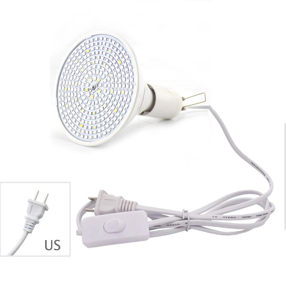 

Полный спектр 290 светодиодных ламп для выращивания растений, лампа E27, кабель питания переменного тока, гидропоника, теплица, комнатное освещение для цветов и овощей grow light US plug