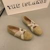 Fashion 2025 New Lace Suede Flats Soft Shoes Autumn Comfort Fairy Loafers Shoes Fashion Casual Sneaker Elegant Dress Walking Zapatillas
