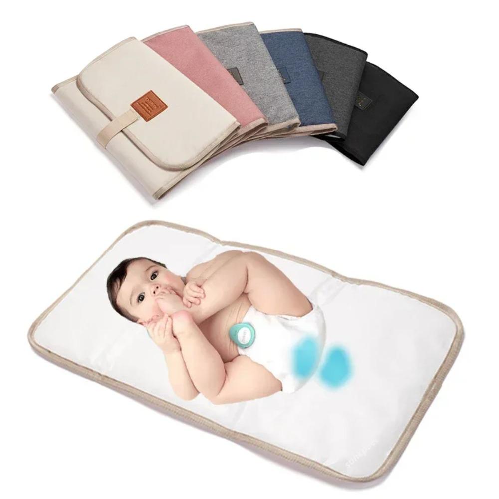 Fasciatoio Tappetino per il Cambio Pannolino Impermeabile da Pavimento Tappetino da Gioco per Bambino Portatile Pieghevole Lavabile Compatto da Viaggio