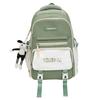 Women Contrast Color Stitching Backpack High School Students Schoolbag Men Large Capacity Backpack