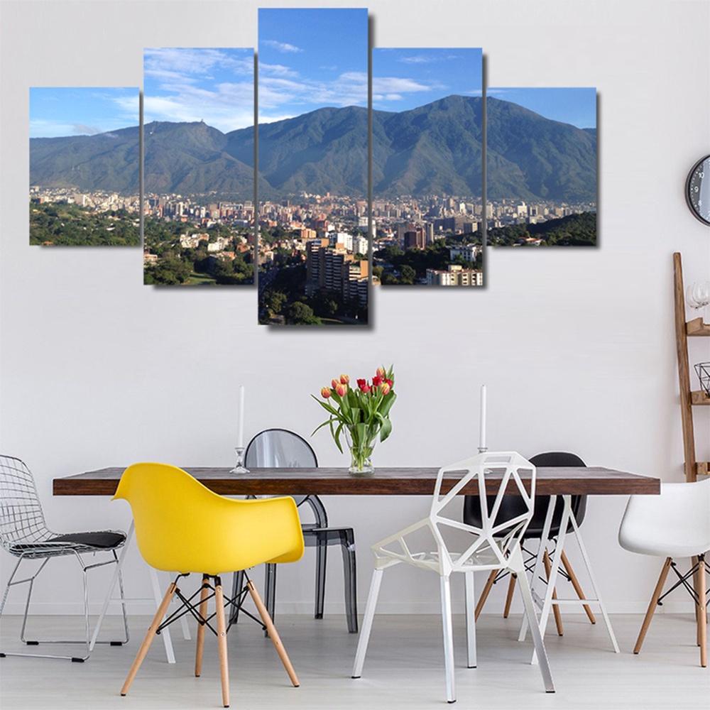 

5 Panels Canvas Wall Art Avila Caracas Mountain Landscape Nuture Picture Print Living Room Bedroom Wallpaper Home Decor Artwork 20x35 20x45 20x55cm