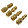 R410a R32 R22 HVAC Adapter Set 4pcs 5/16 SAE To 1/4 SAE Quick Couplers Brass Construction for Professional HVAC Tools and Repair