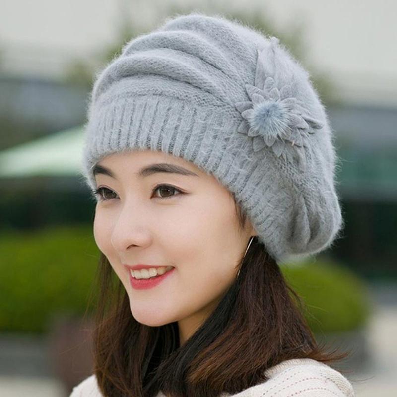 Inverno Moda Donne Maglia Uncinetto Berretto Cappello Caldo Fiore Berretto  Berretto acquista in modo economico — spedizione gratuita, recensioni reali  con foto — Joom